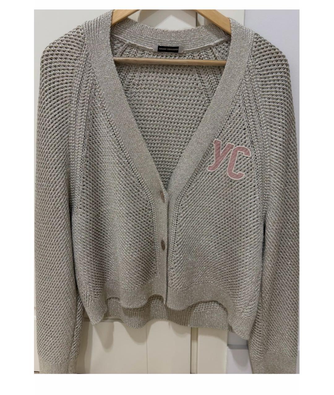 ULYANA SERGEENKO Бежевый вискозный кардиган, фото 6