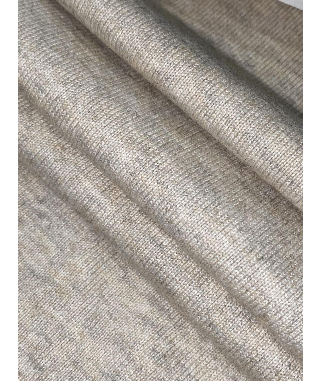 BURBERRY Бежевый хлопковый джемпер / свитер, фото 7