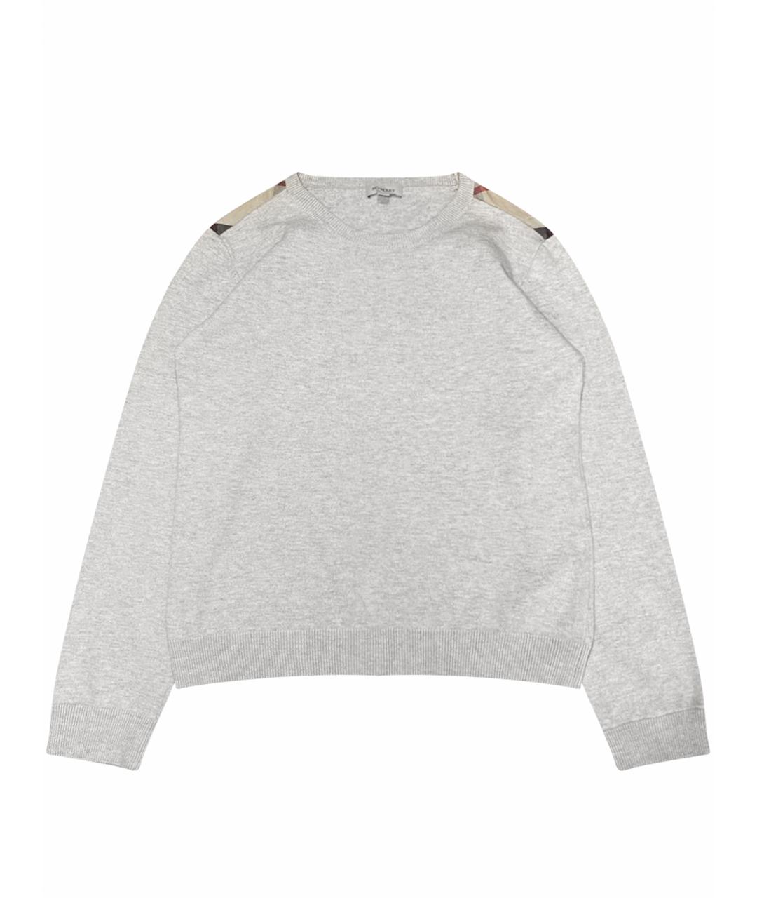 BURBERRY Бежевый хлопковый джемпер / свитер, фото 1