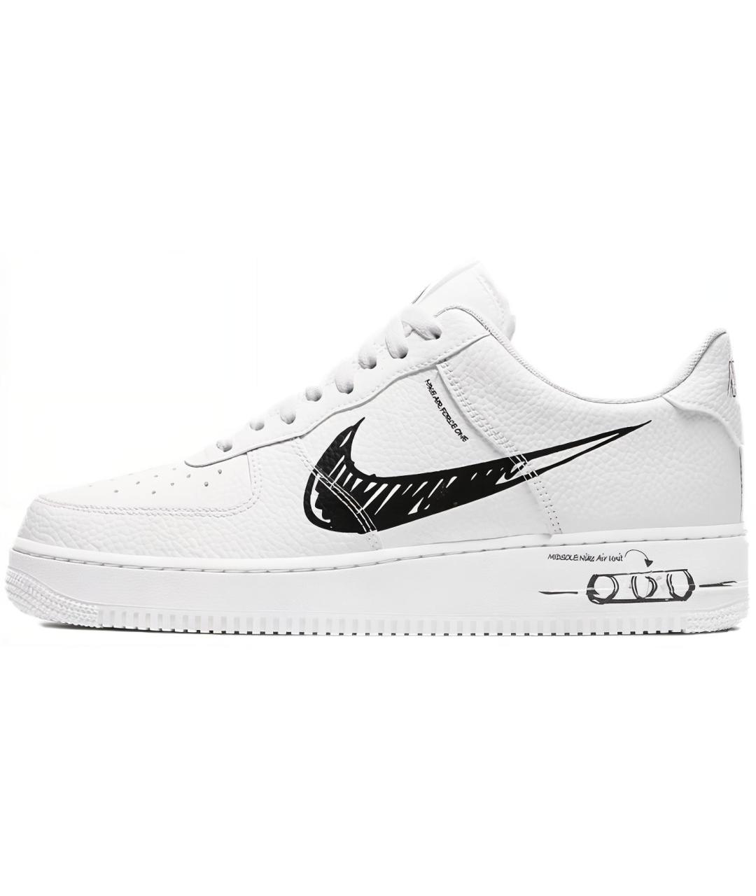 NIKE Белые кожаные кроссовки, фото 2