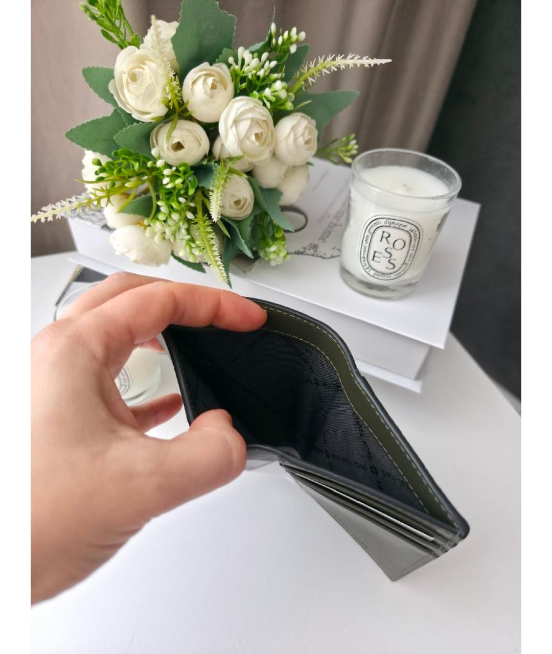 MICHAEL KORS Хаки кожаный кардхолдер, фото 8