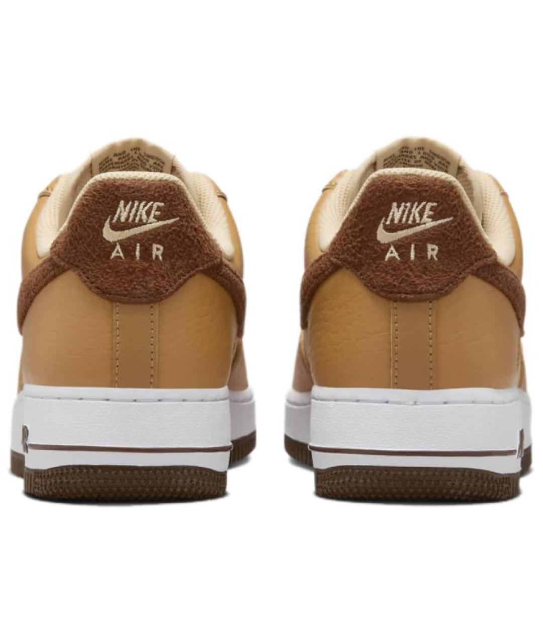 NIKE Коричневые кожаные кроссовки, фото 5