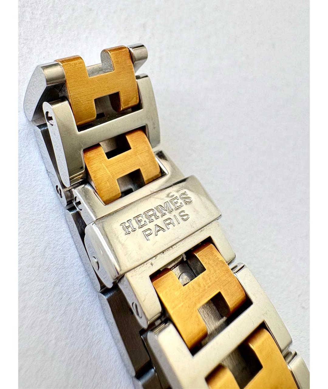 HERMES Серебряные позолоченные часы, фото 5