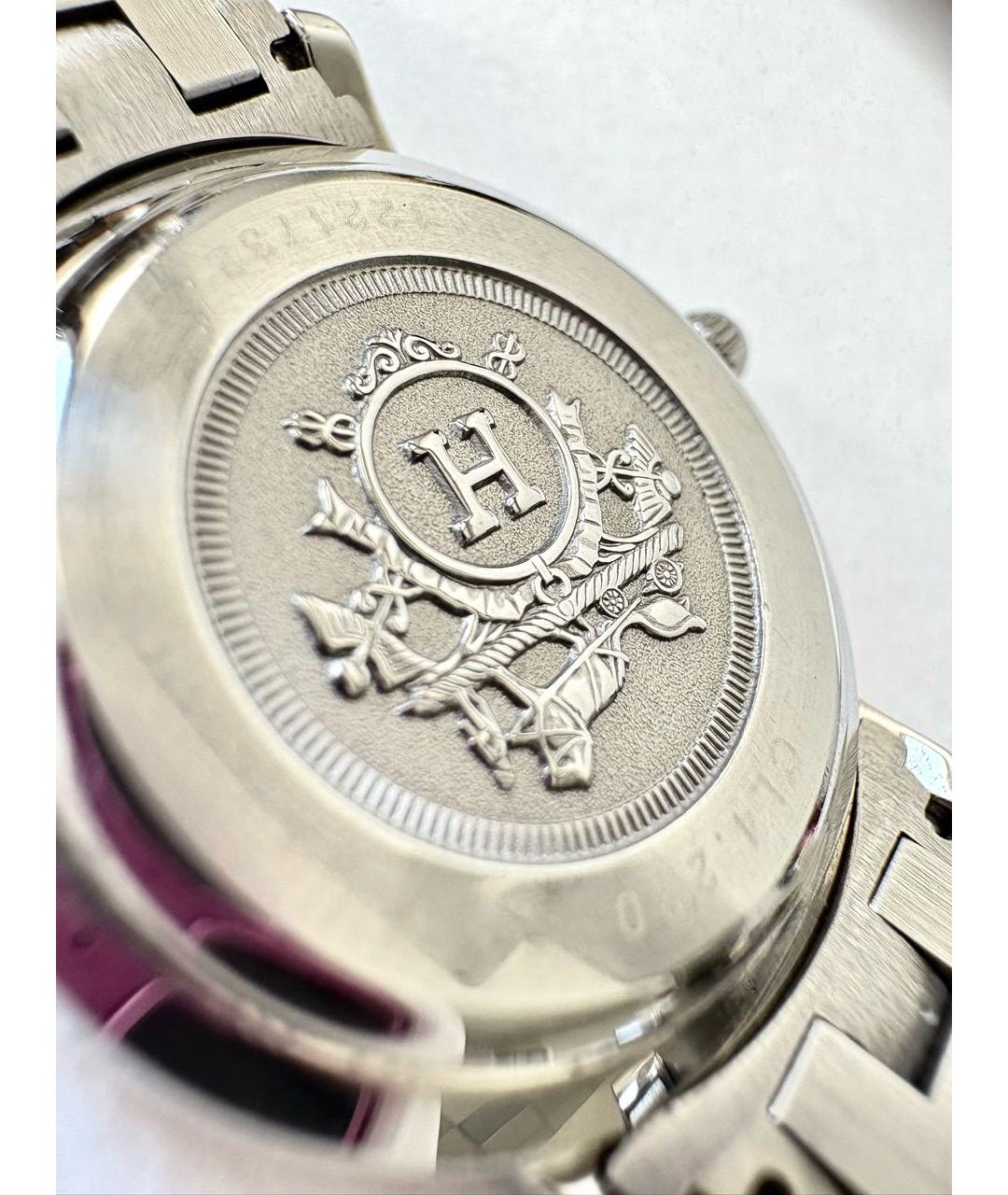 HERMES Серебряные позолоченные часы, фото 2