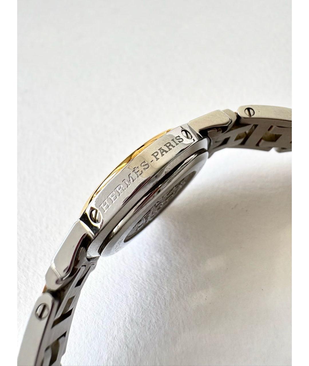 HERMES Серебряные позолоченные часы, фото 6