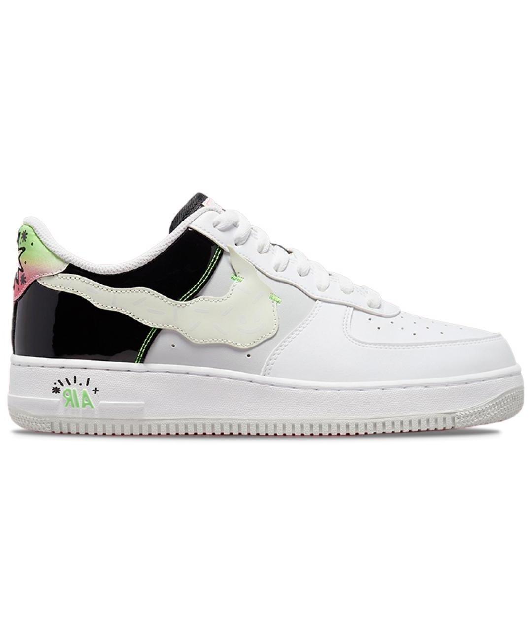 NIKE Белые кожаные низкие кроссовки / кеды, фото 1