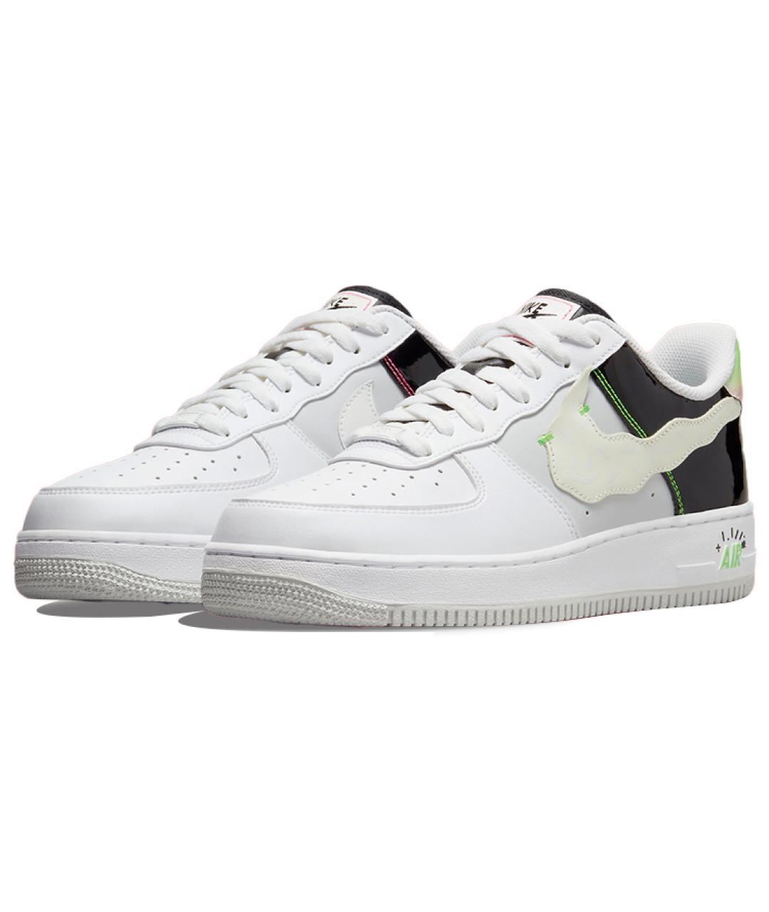NIKE Белые кожаные низкие кроссовки / кеды, фото 4