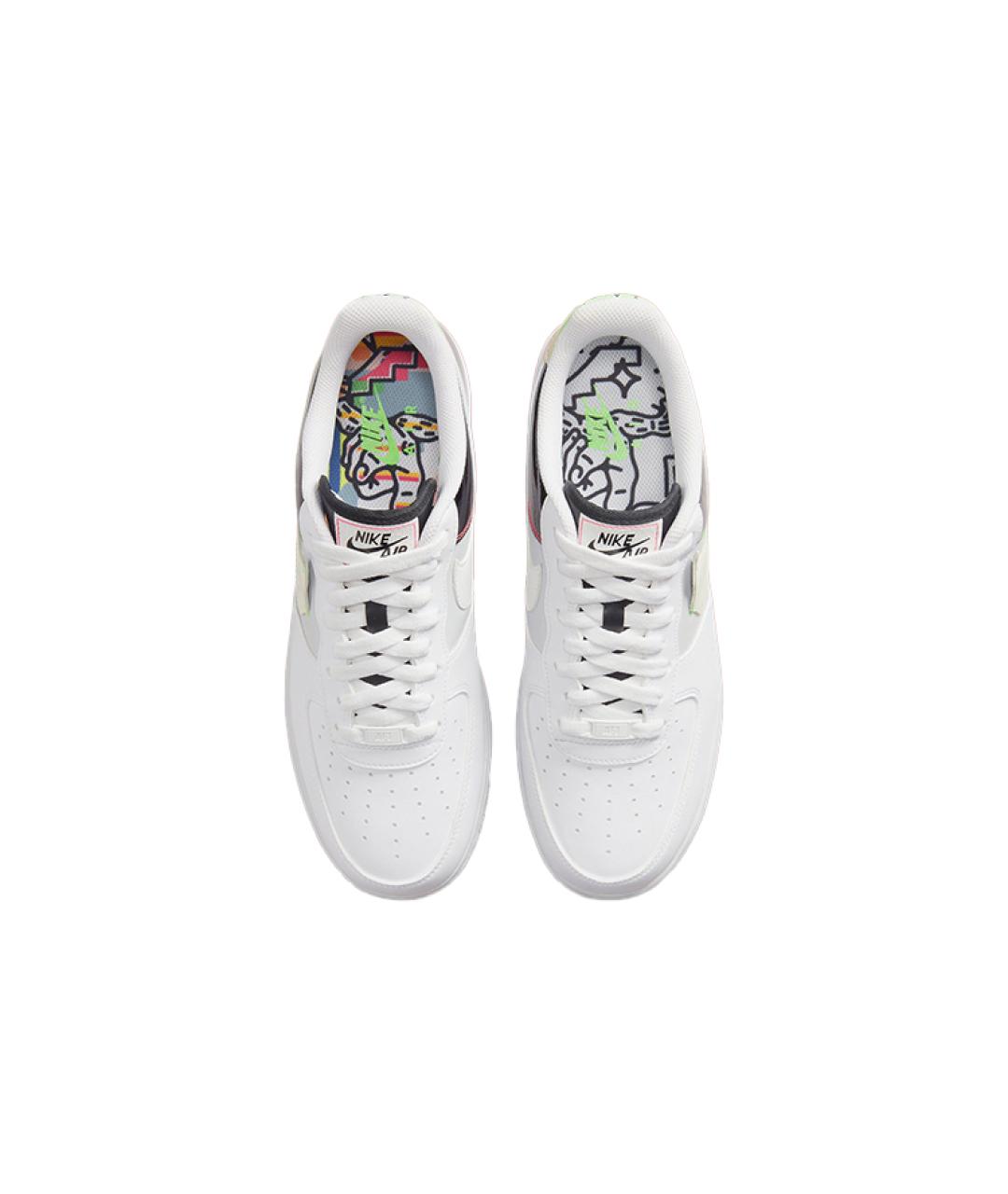 NIKE Белые кожаные низкие кроссовки / кеды, фото 5