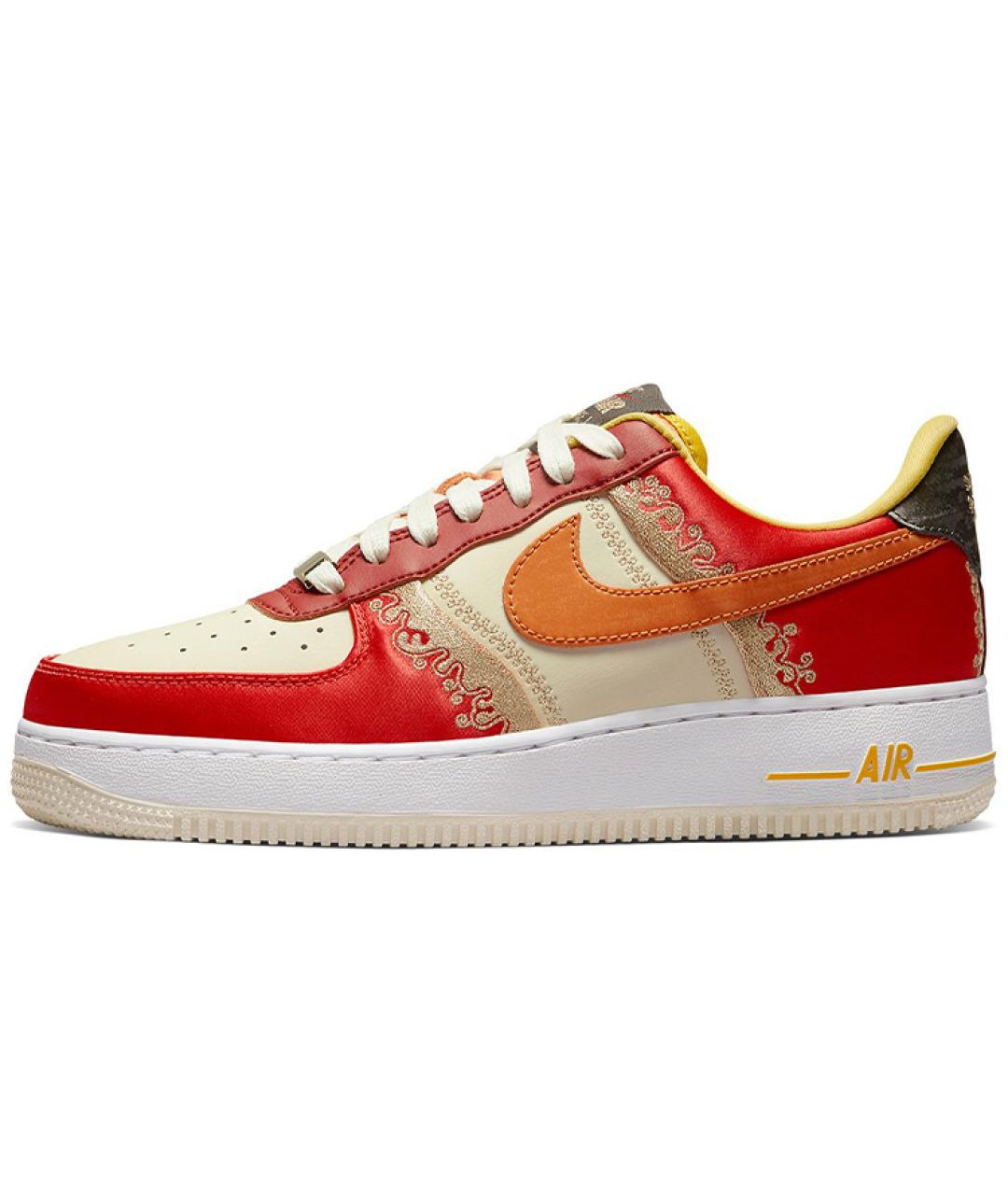 NIKE Оранжевое кожаные кроссовки, фото 2