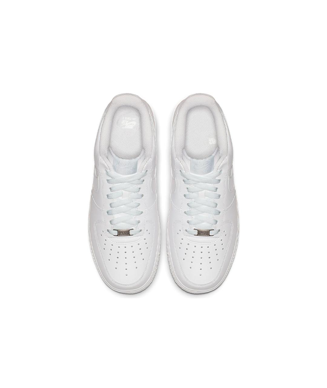 NIKE Белые кожаные кроссовки, фото 4