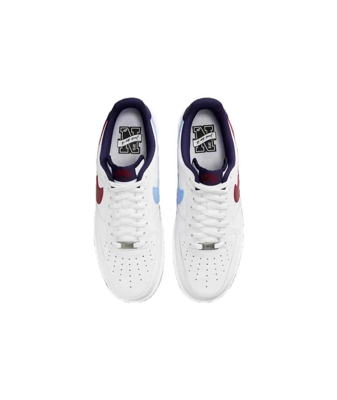 NIKE Белые кожаные низкие кроссовки / кеды, фото 5