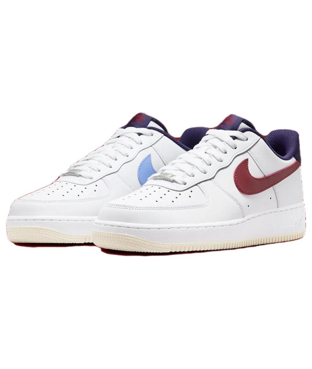 NIKE Белые кожаные низкие кроссовки / кеды, фото 4