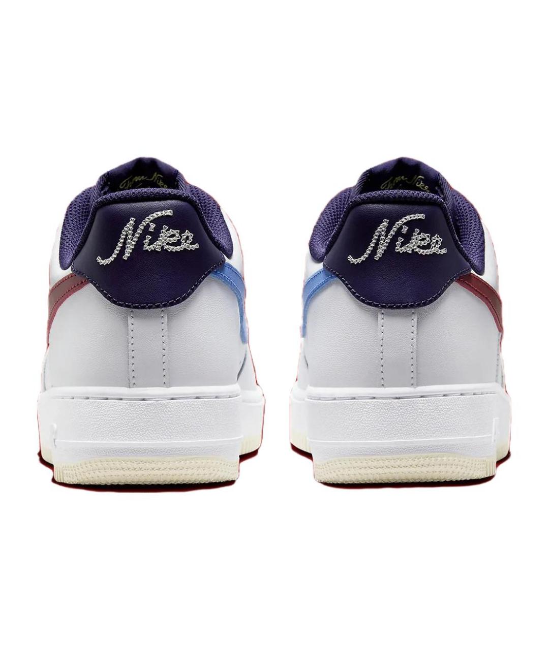 NIKE Белые кожаные низкие кроссовки / кеды, фото 6