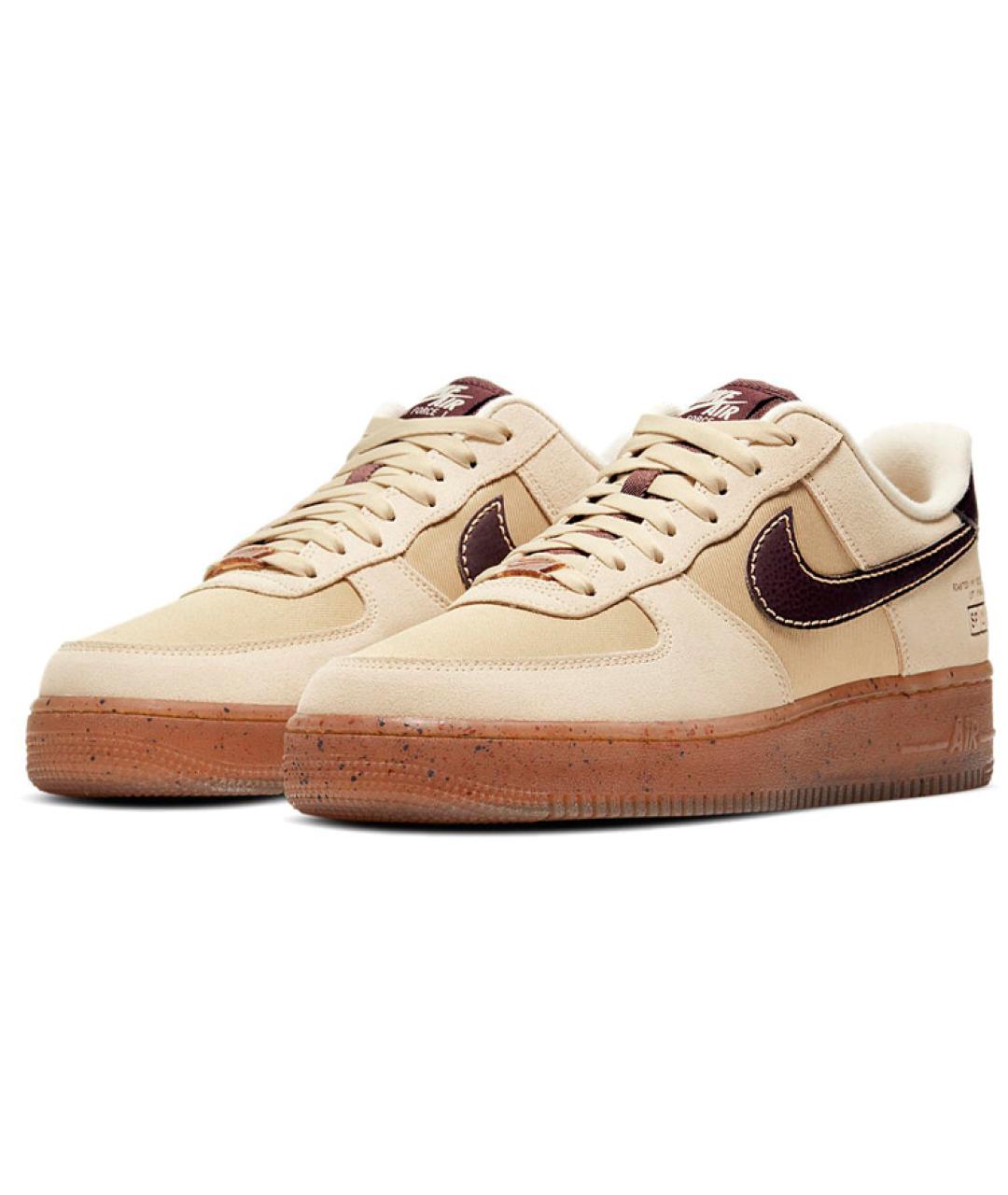 NIKE Бежевые низкие кроссовки / кеды, фото 4