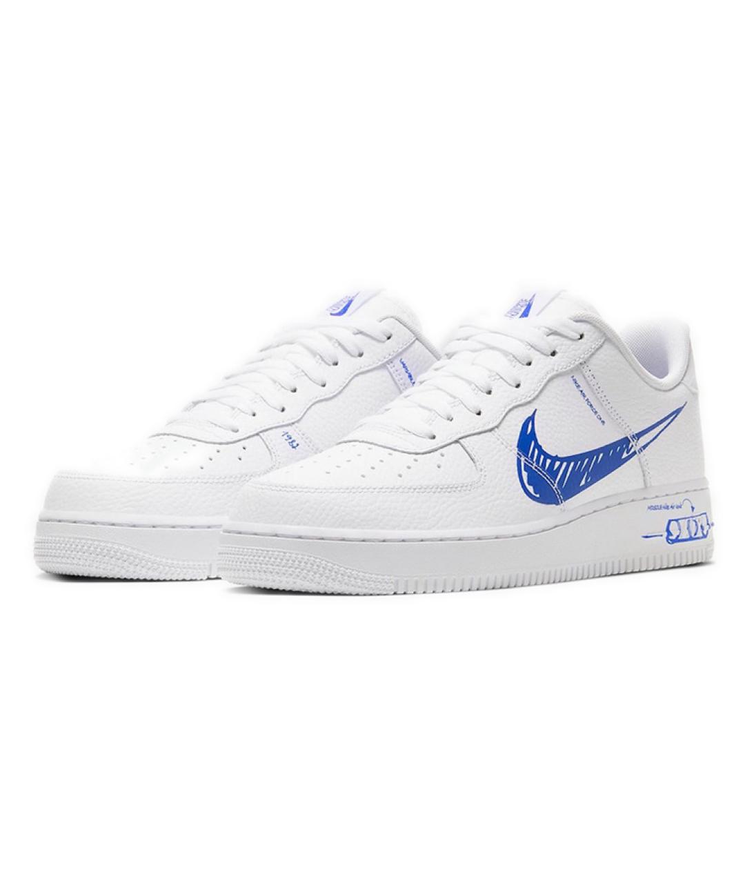 NIKE Белые кожаные кроссовки, фото 3