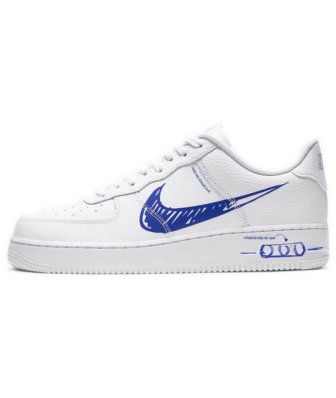 NIKE Белые кожаные кроссовки, фото 6