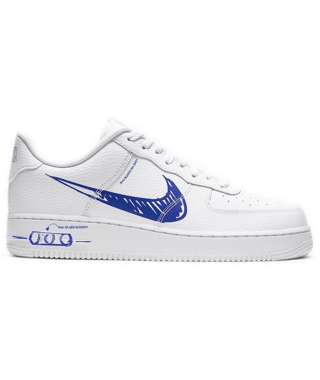 NIKE Белые кожаные кроссовки, фото 1