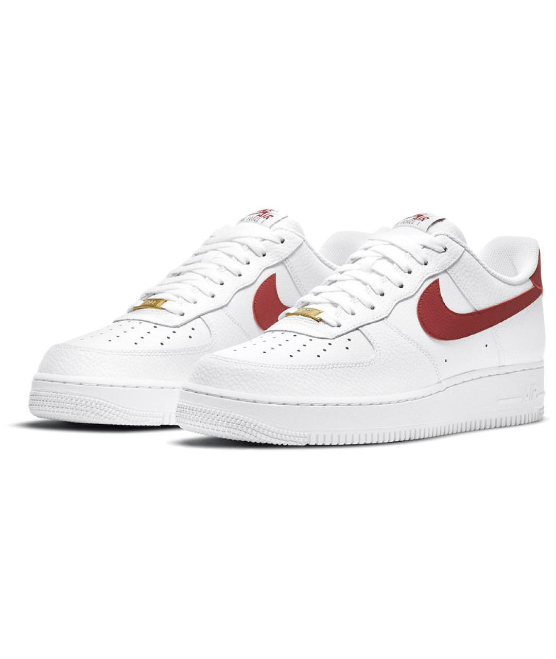 NIKE Белые кожаные низкие кроссовки / кеды, фото 3