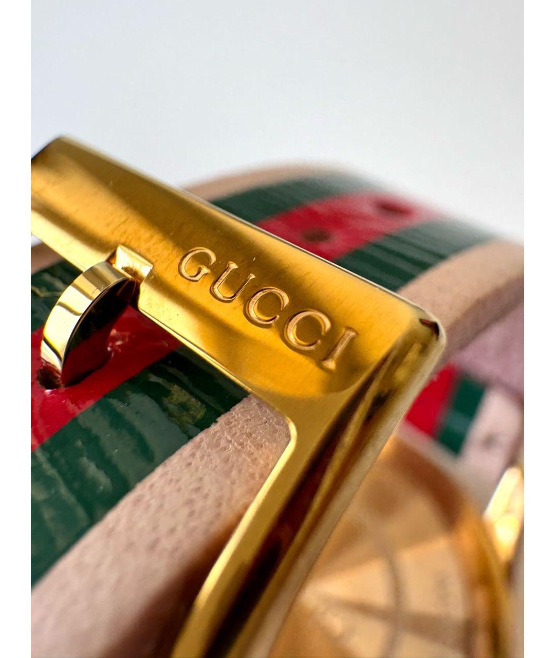 GUCCI Розовые позолоченные часы, фото 5