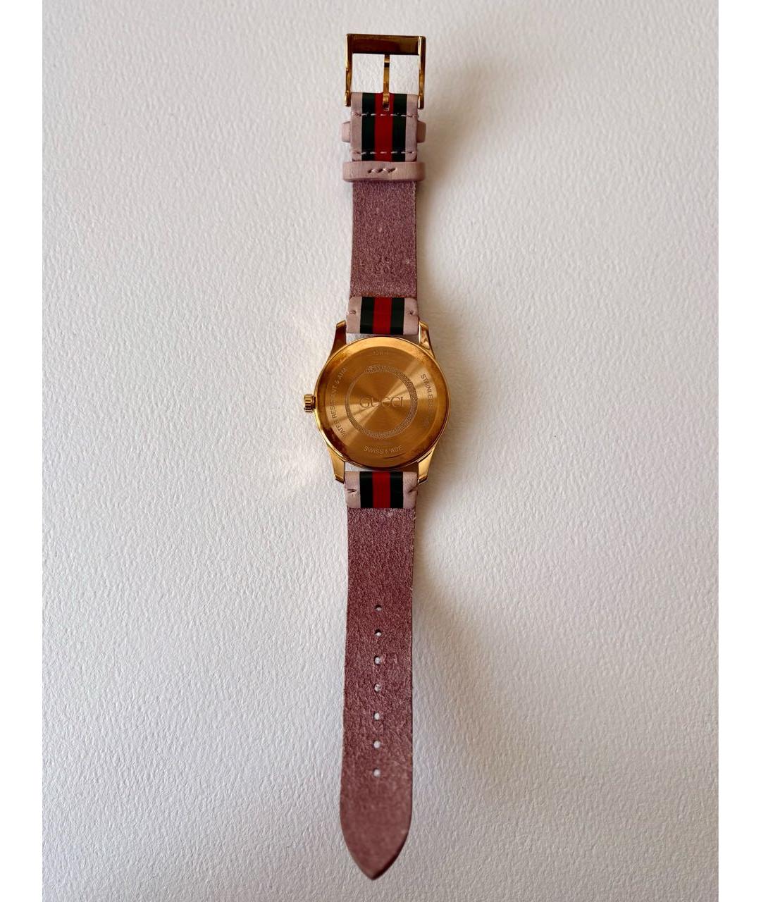 GUCCI Розовые позолоченные часы, фото 6