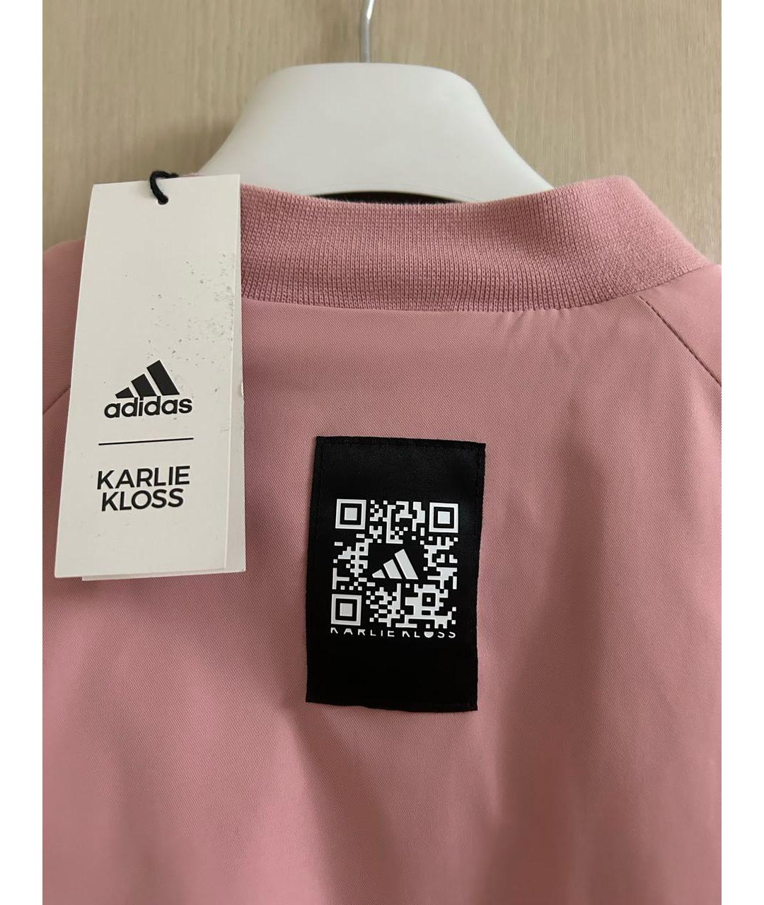 ADIDAS Розовая синтетическая куртка, фото 3
