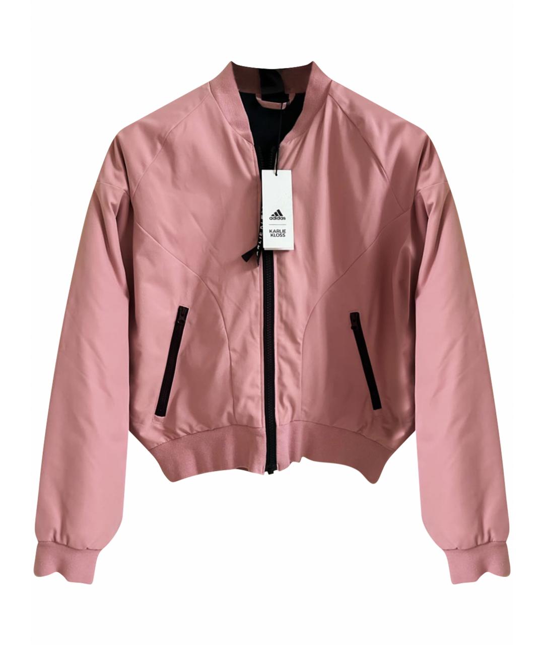 ADIDAS Розовая синтетическая куртка, фото 1