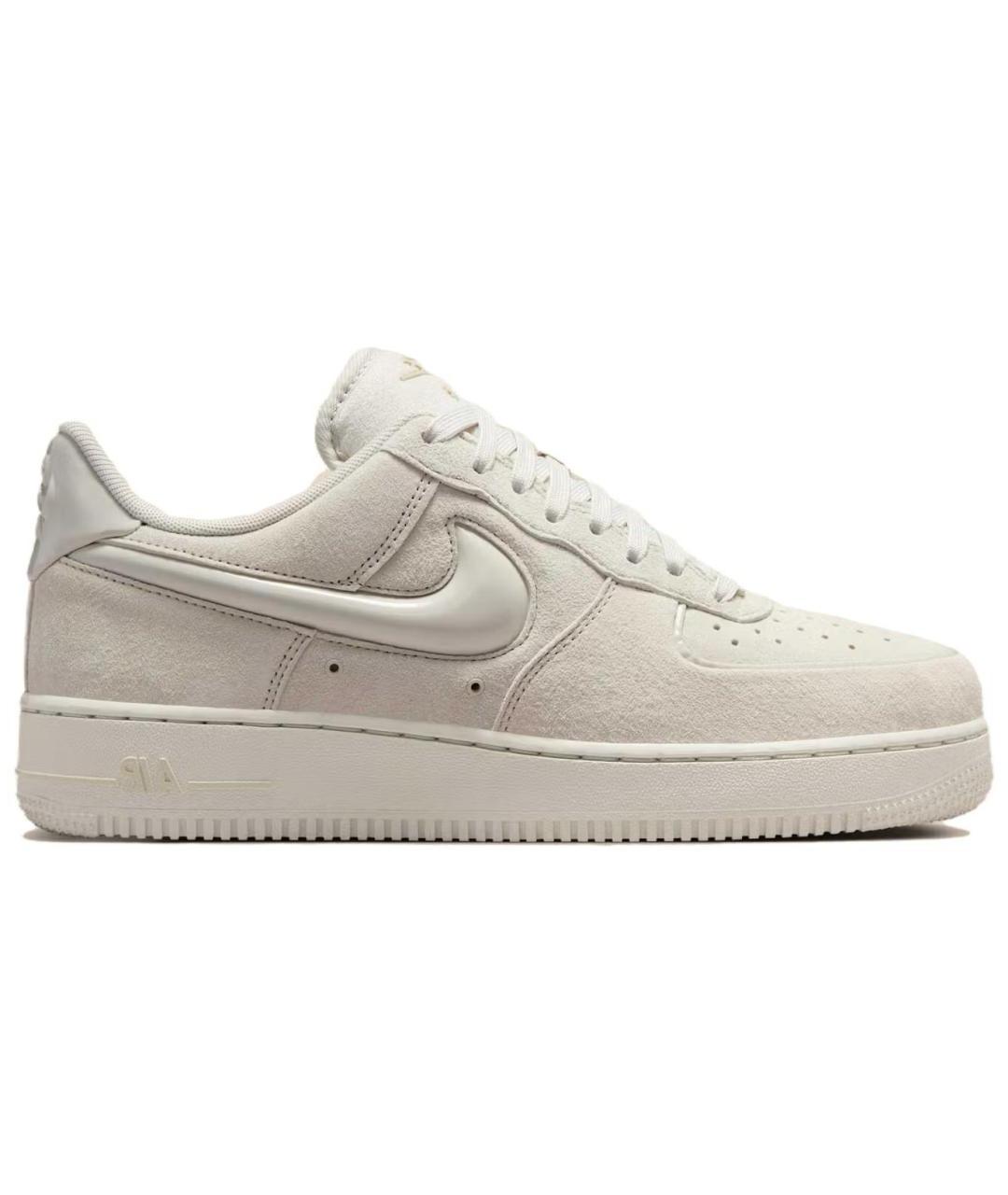 NIKE Бежевые кожаные кроссовки, фото 1