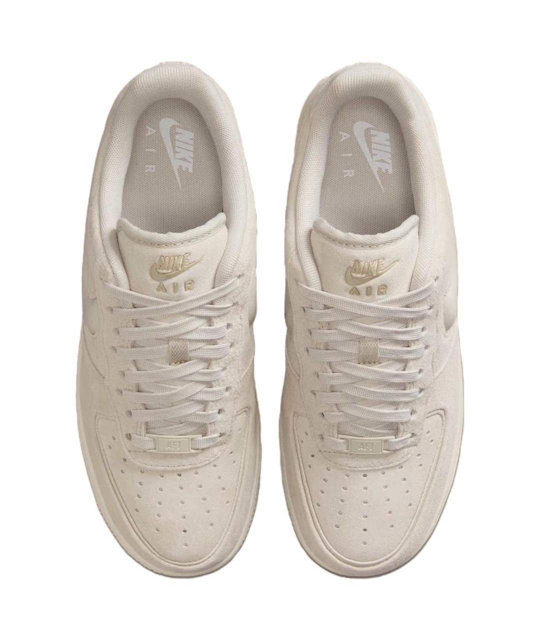 NIKE Бежевые кожаные кроссовки, фото 3