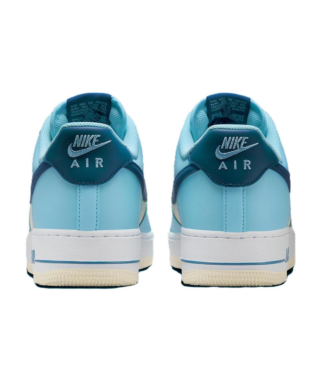 NIKE Синие кожаные низкие кроссовки / кеды, фото 6