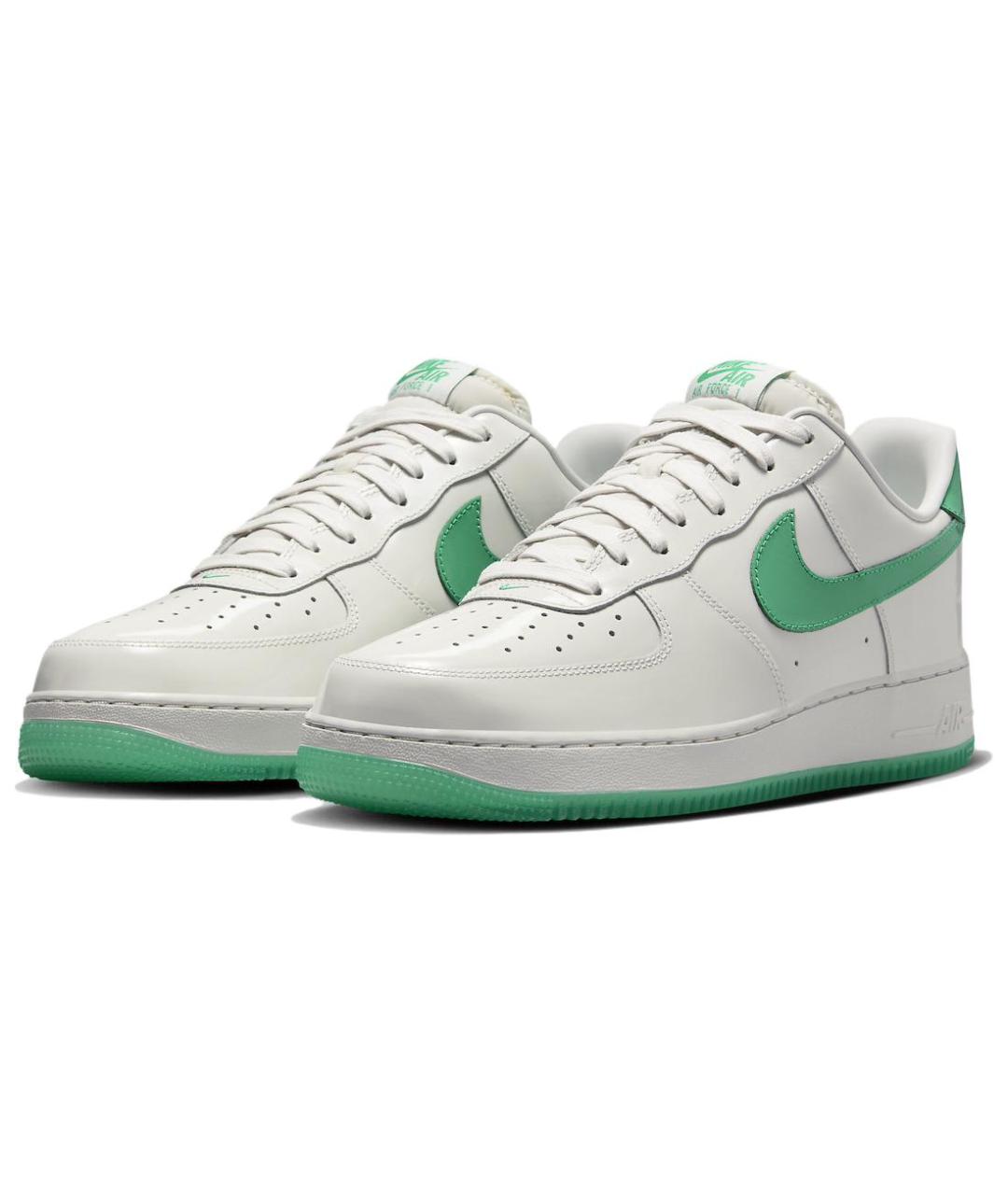 NIKE Белые кожаные низкие кроссовки / кеды, фото 4