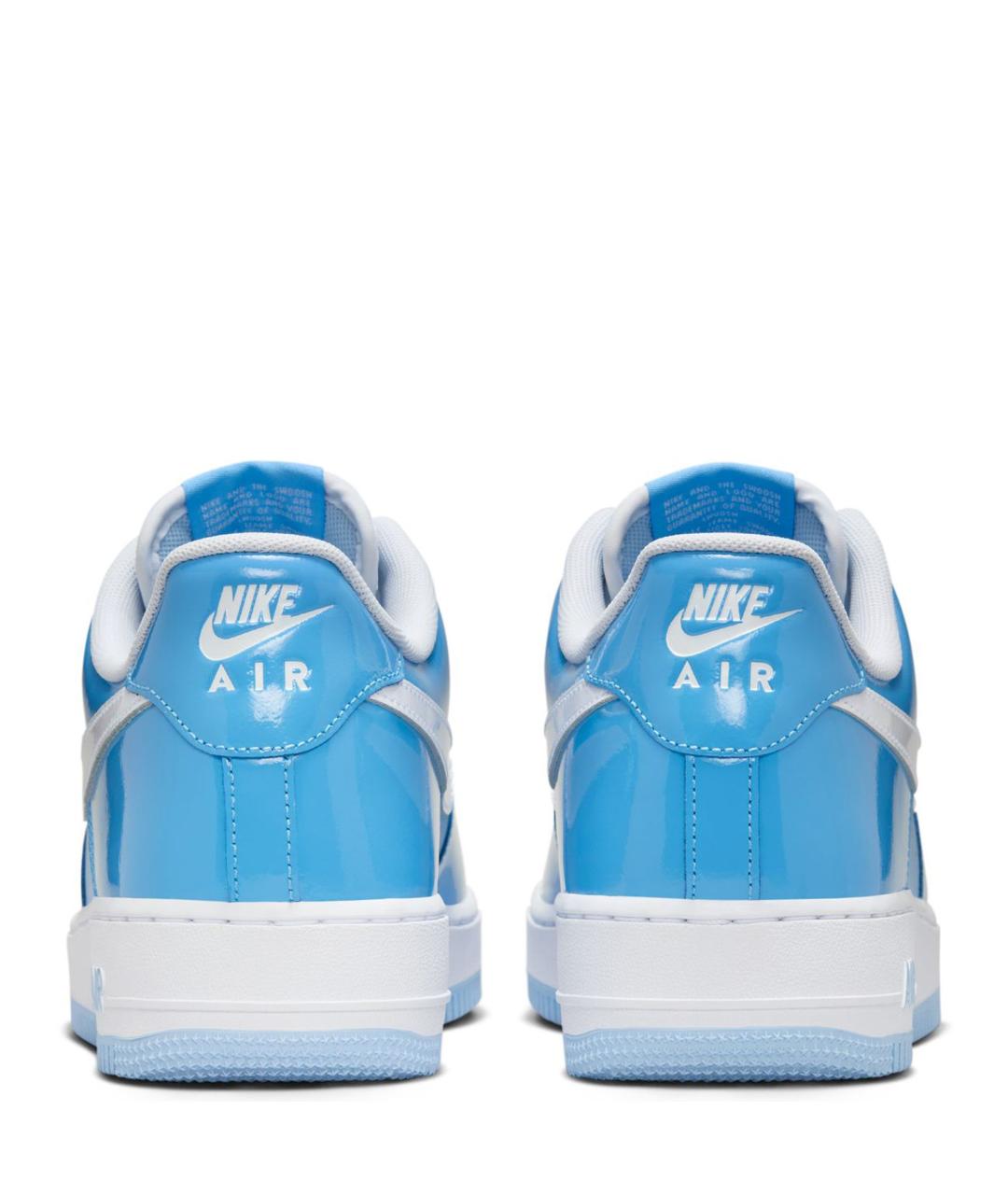 NIKE Синие кожаные низкие кроссовки / кеды, фото 4