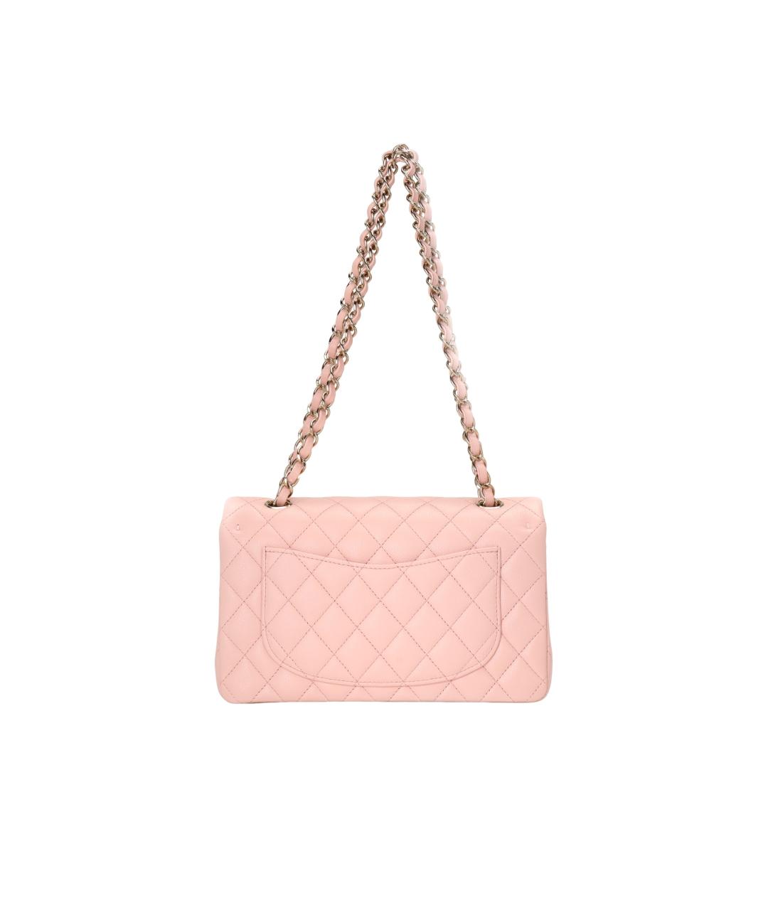 CHANEL Розовая кожаная сумка через плечо, фото 3