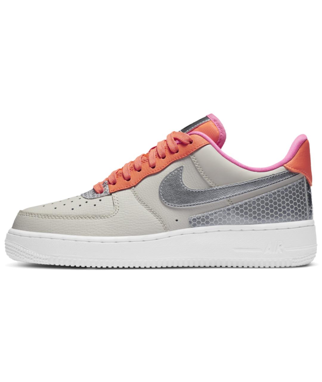 NIKE Бежевые кожаные кроссовки, фото 2