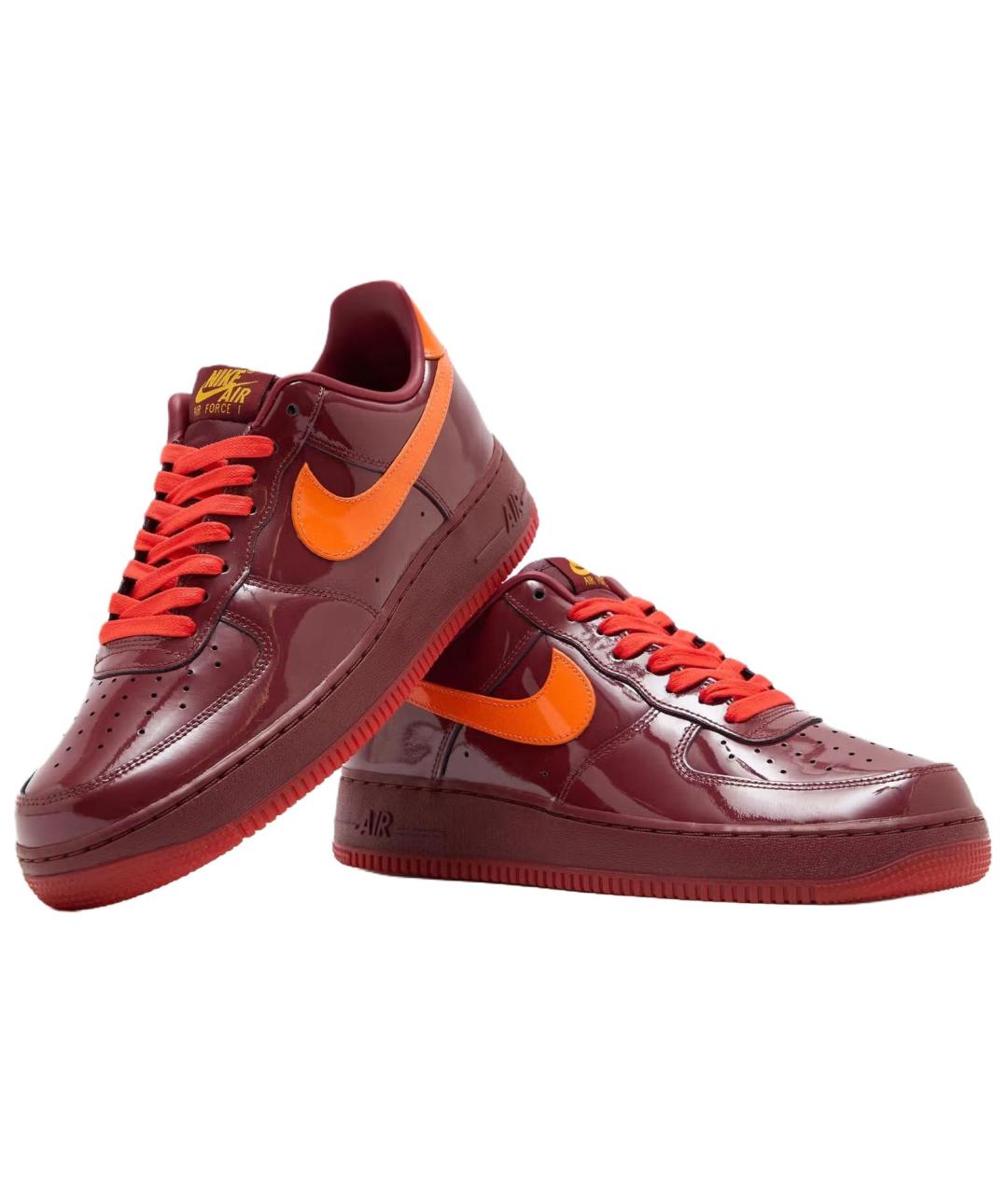 NIKE Красные низкие кроссовки / кеды, фото 3