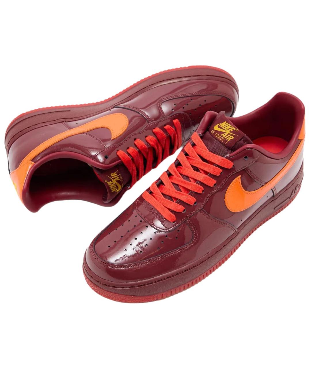 NIKE Красные низкие кроссовки / кеды, фото 4