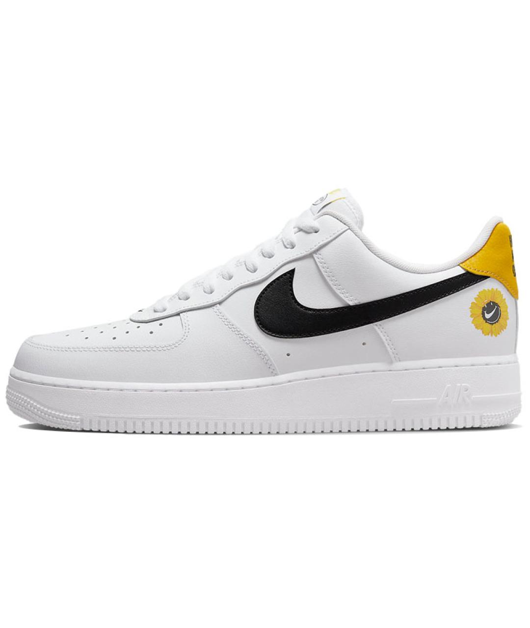 NIKE Белые кожаные низкие кроссовки / кеды, фото 2