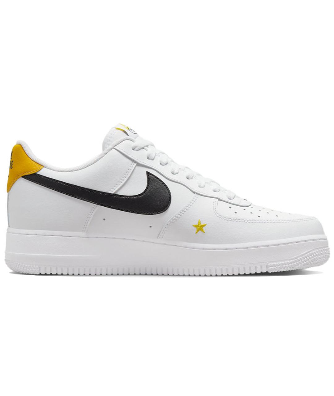 NIKE Белые кожаные низкие кроссовки / кеды, фото 3