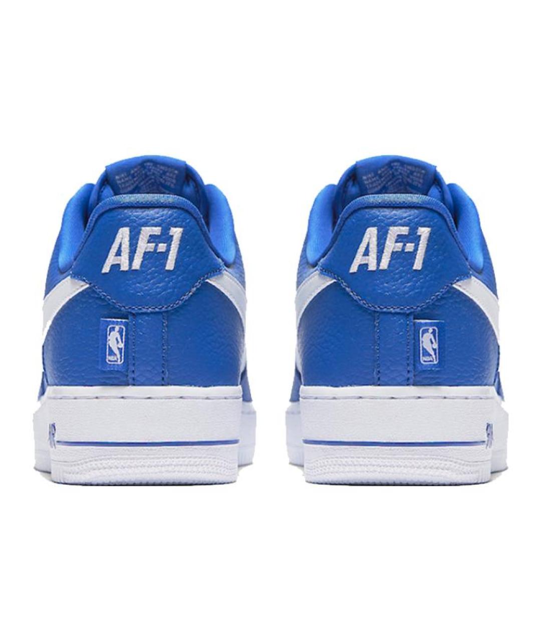 NIKE Синие кожаные низкие кроссовки / кеды, фото 6