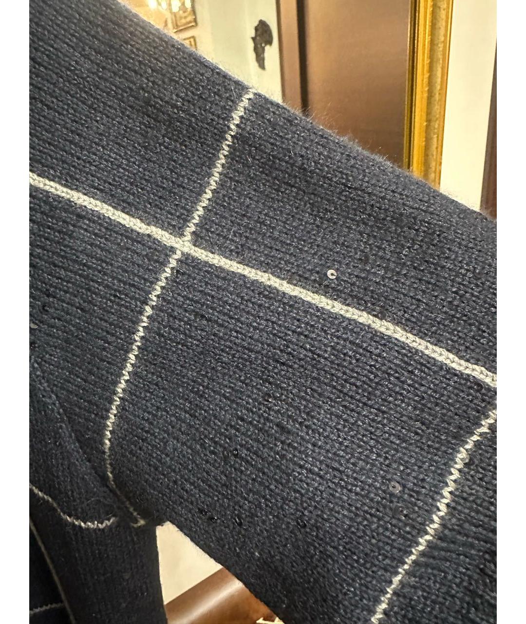 BRUNELLO CUCINELLI Темно-синее кашемировое платье, фото 4