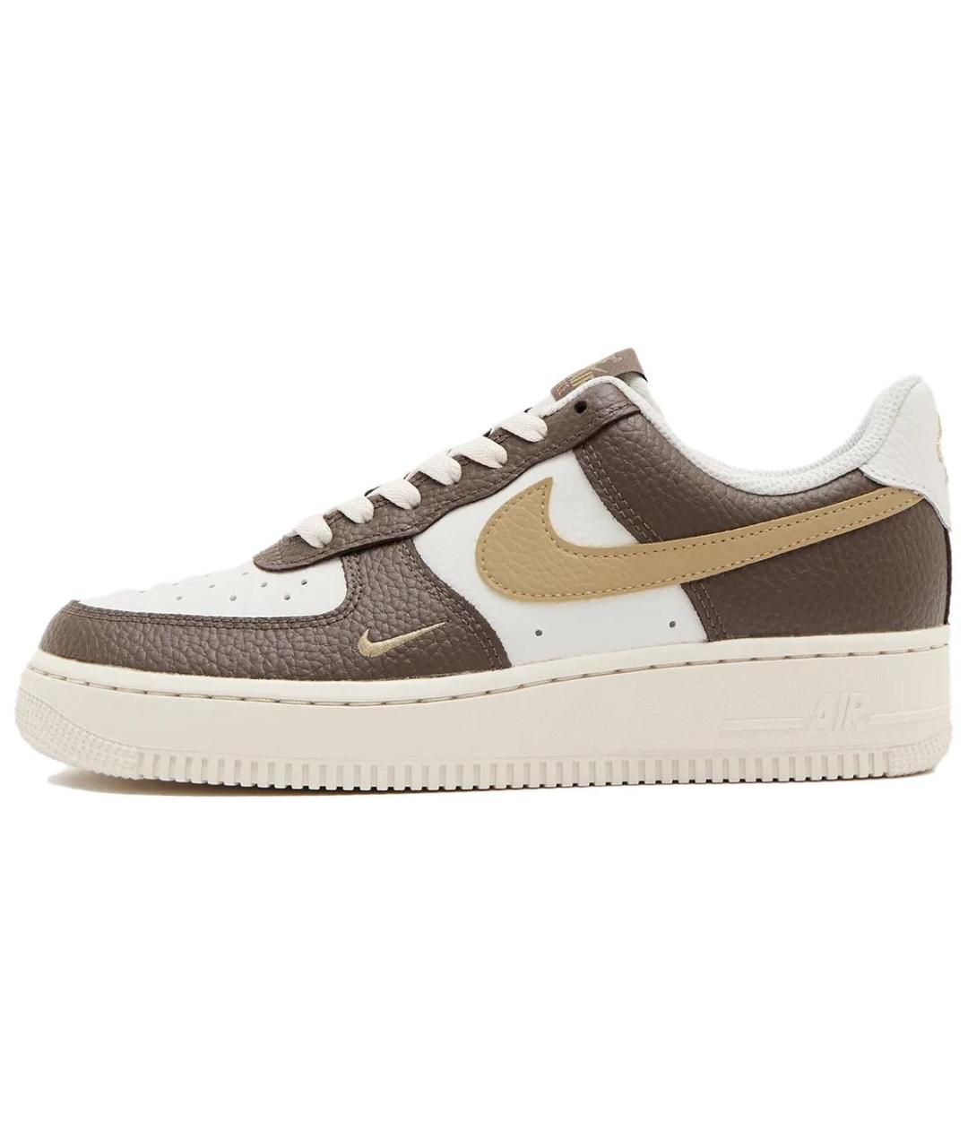 NIKE Коричневые кожаные кроссовки, фото 5