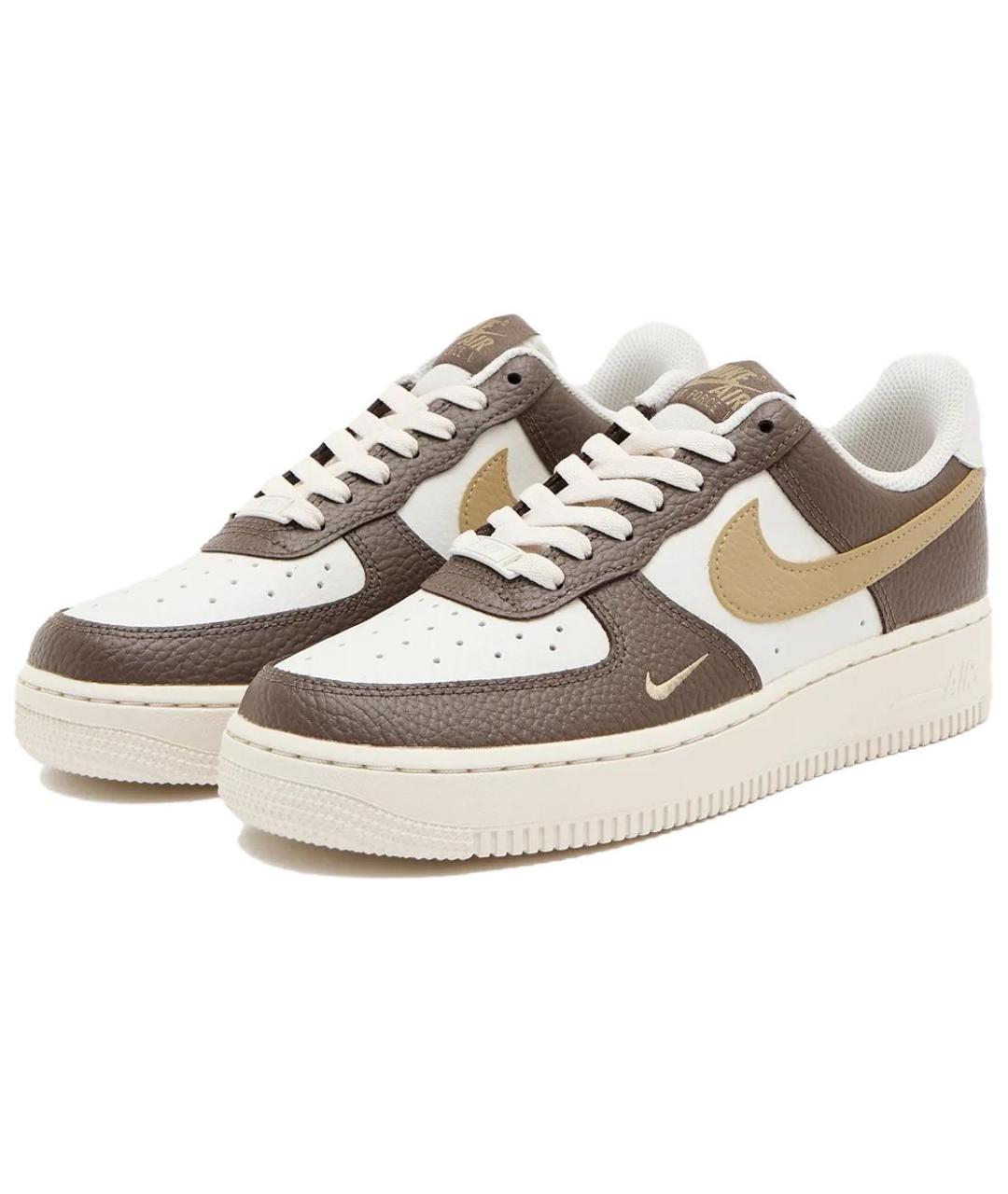 NIKE Коричневые кожаные кроссовки, фото 2