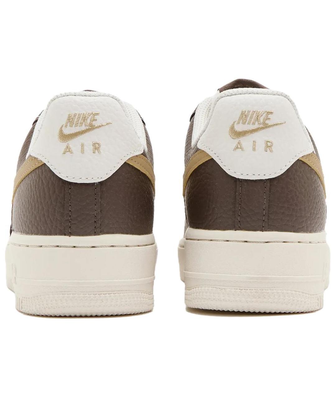 NIKE Коричневые кожаные кроссовки, фото 4