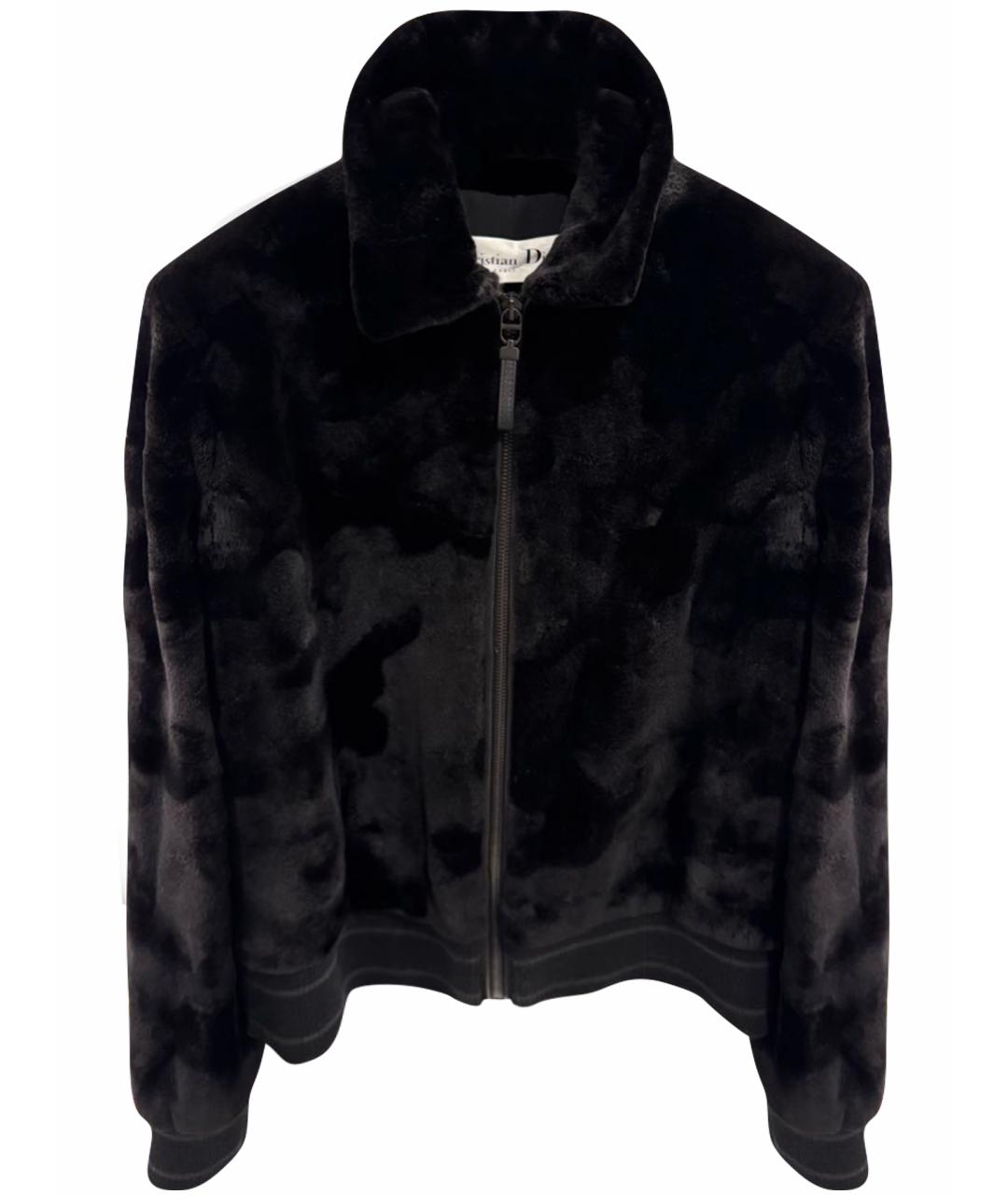 CHRISTIAN DIOR Черная меховая куртка, фото 1