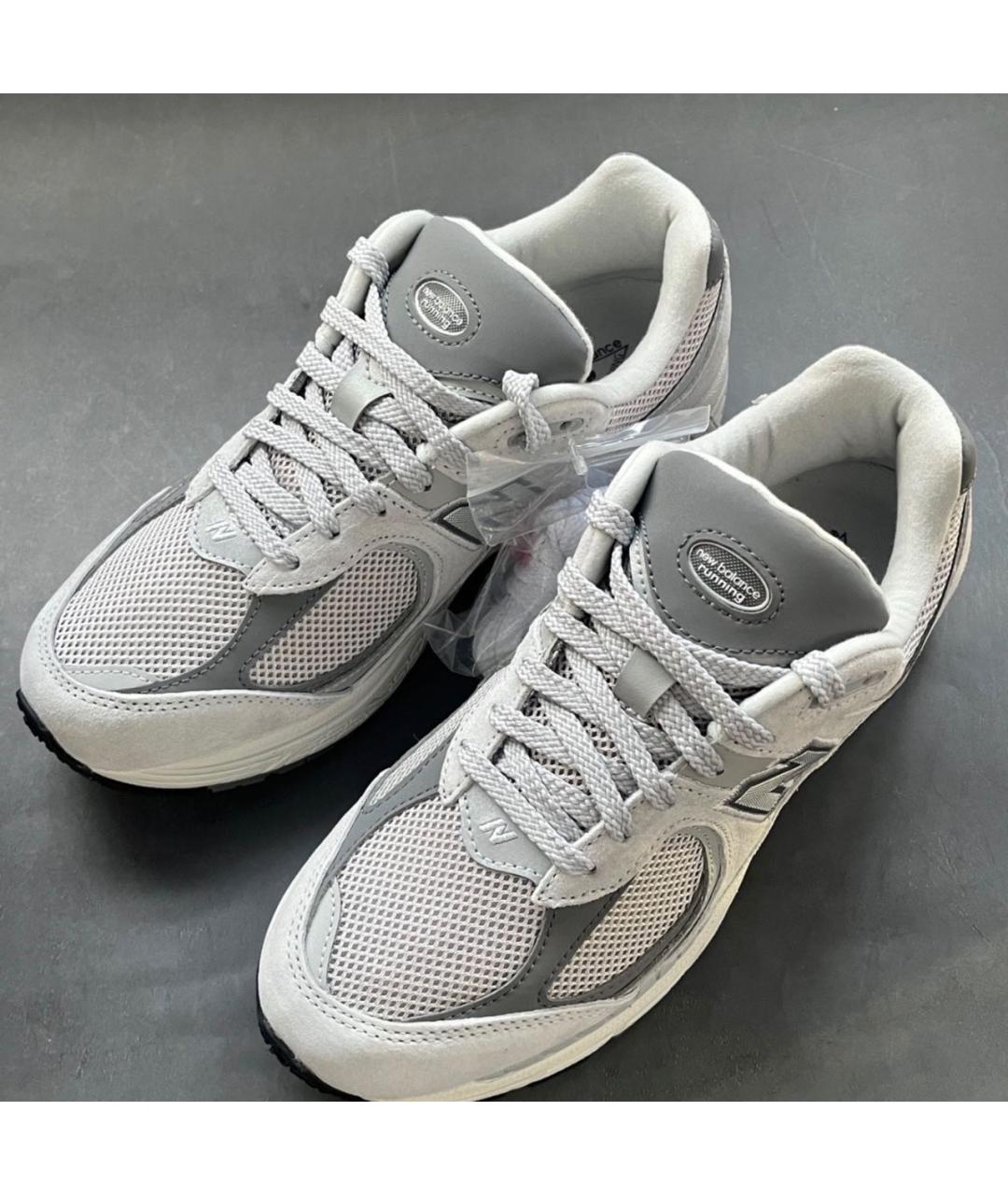 NEW BALANCE Серые замшевые низкие кроссовки / кеды, фото 3