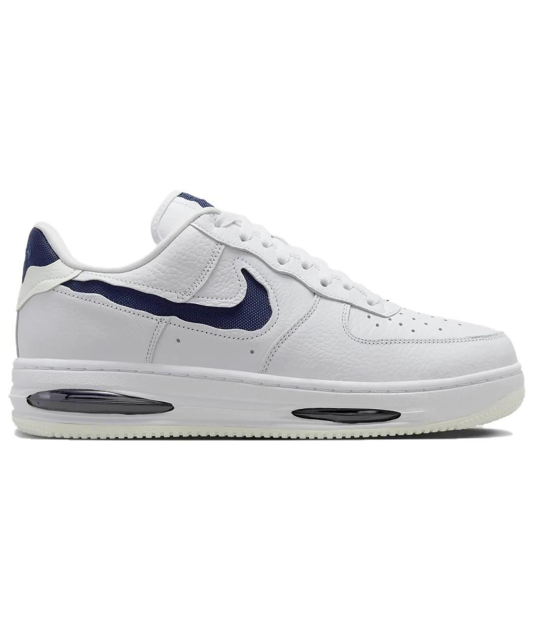 NIKE Белые кожаные низкие кроссовки / кеды, фото 1