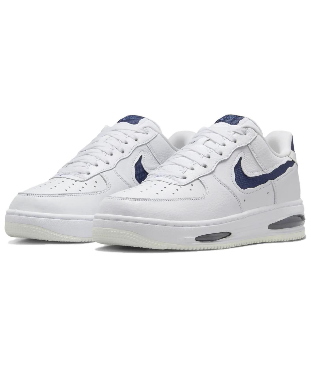 NIKE Белые кожаные низкие кроссовки / кеды, фото 4