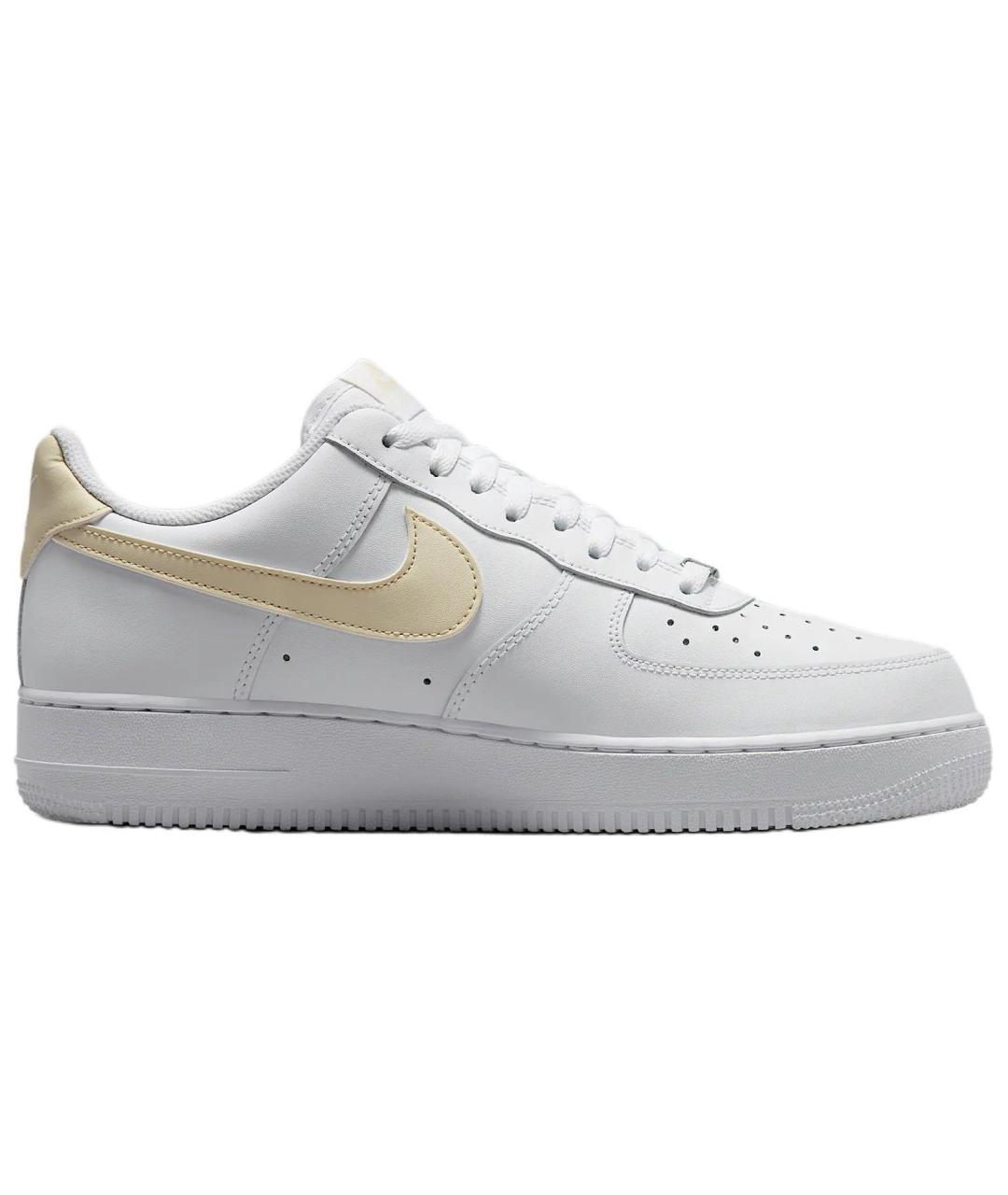 NIKE Белые кожаные низкие кроссовки / кеды, фото 3