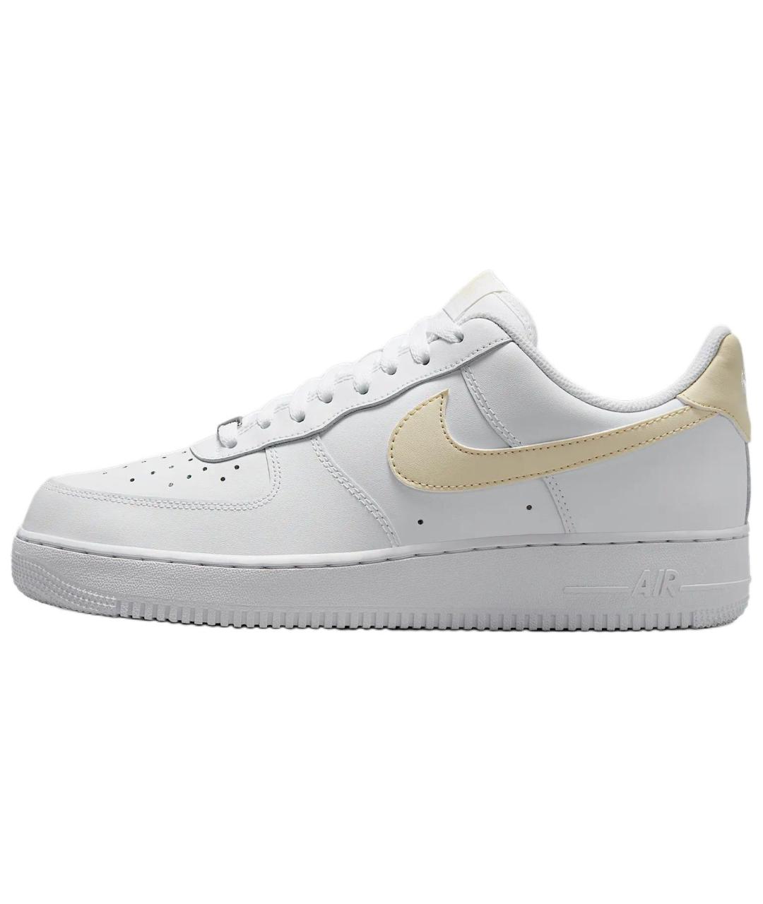 NIKE Белые кожаные низкие кроссовки / кеды, фото 2