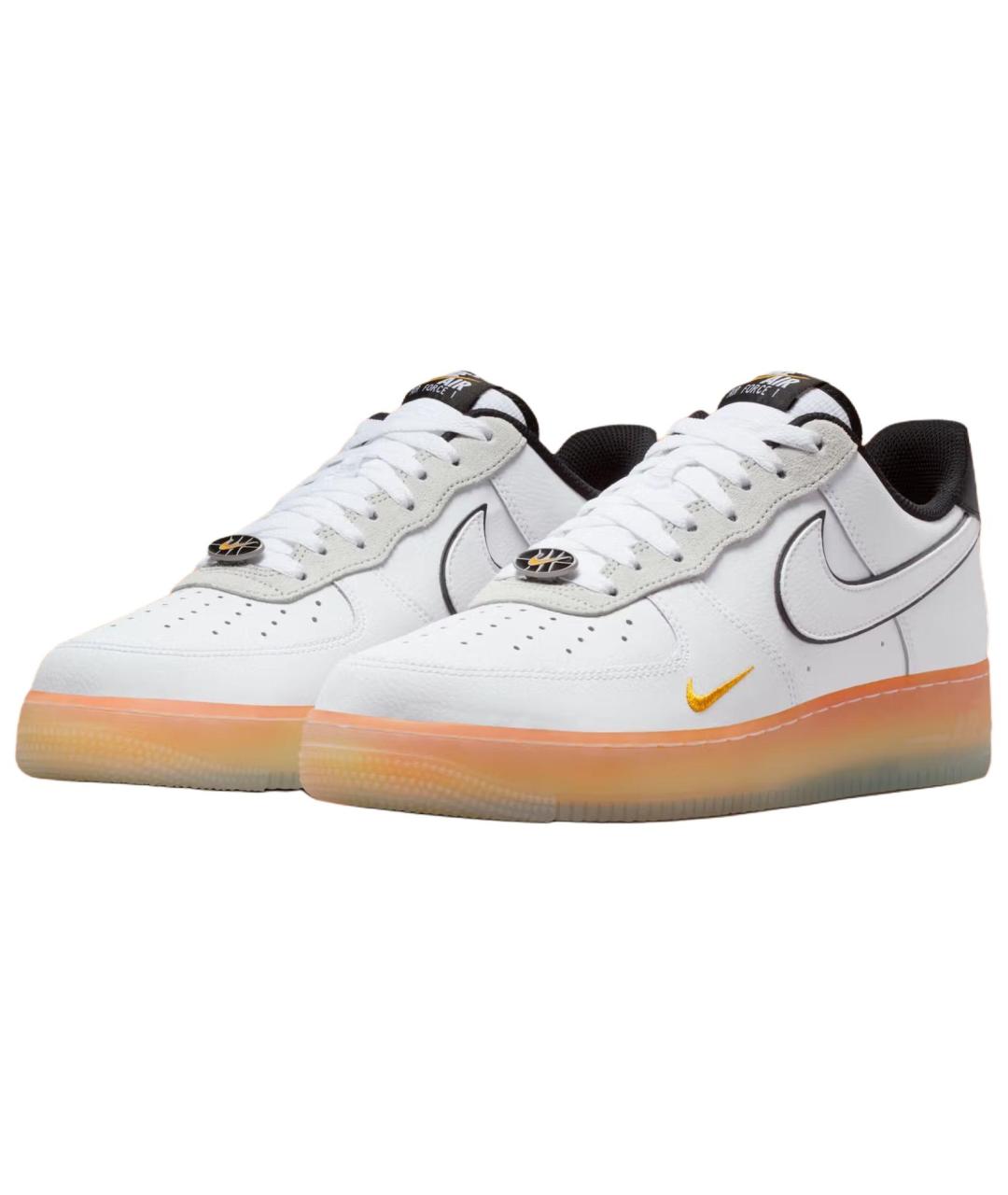 NIKE Белые кожаные низкие кроссовки / кеды, фото 3