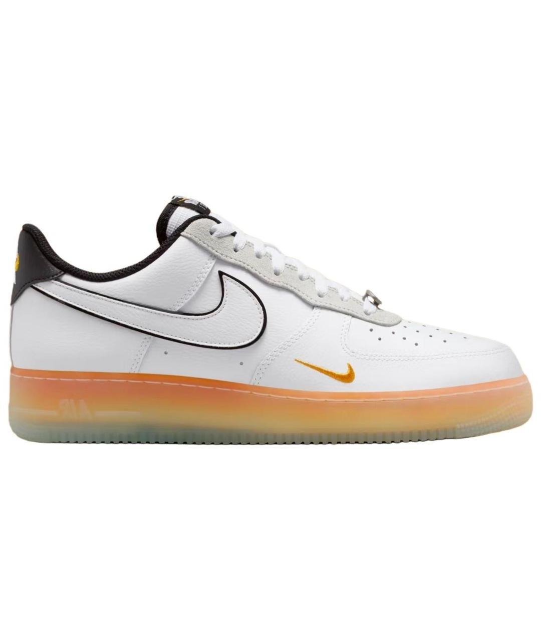 NIKE Белые кожаные низкие кроссовки / кеды, фото 1